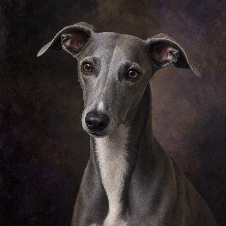 AI-generated pet portrait in Oil Painting style