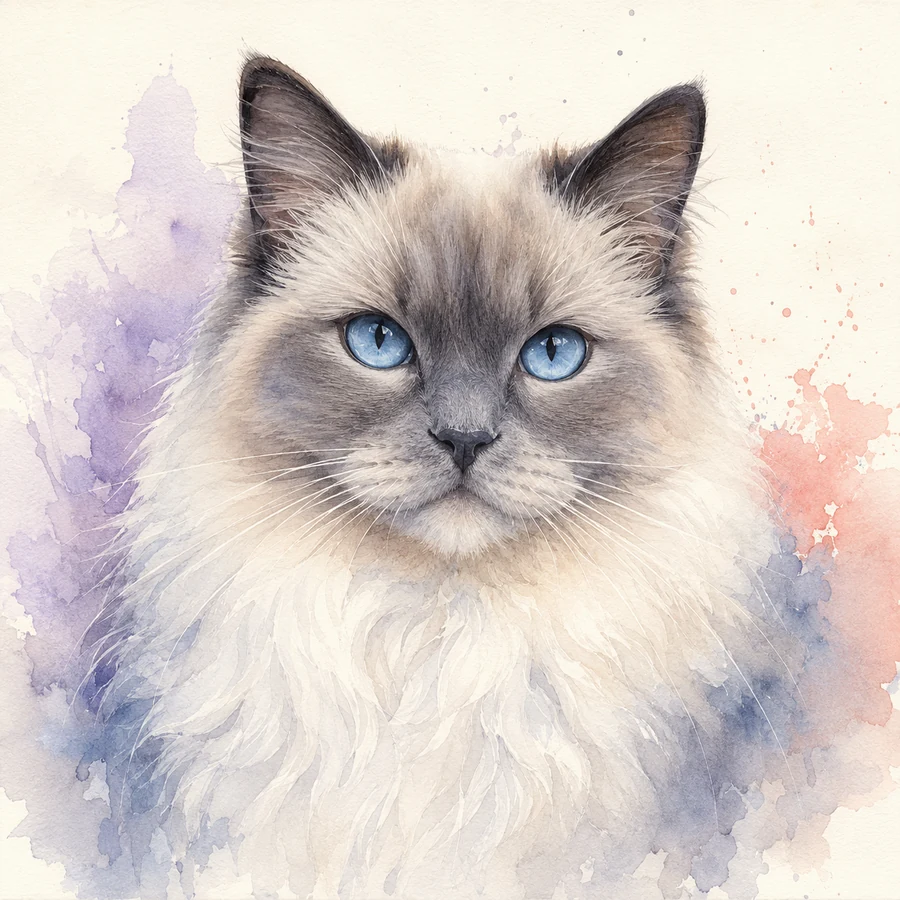 Aquarell Beispiele für Tierporträts 5
